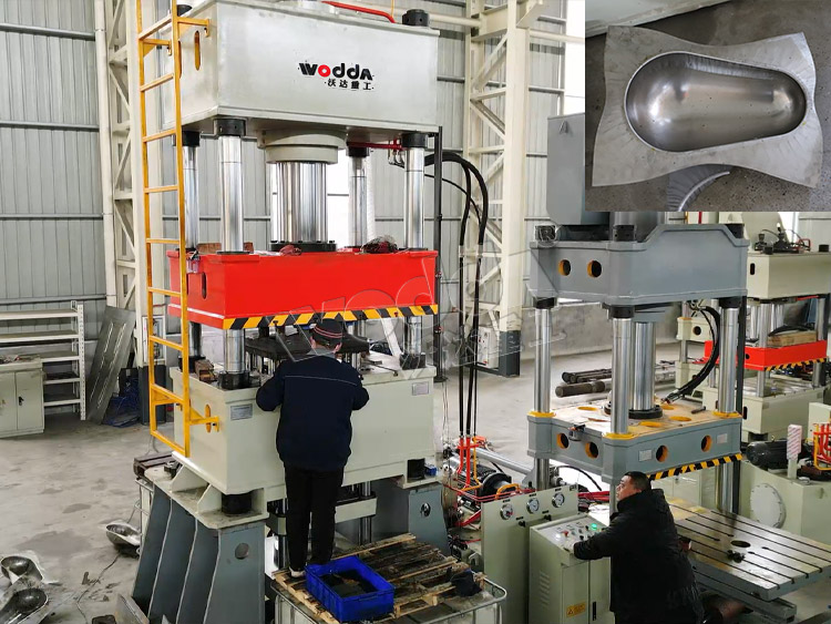 315噸不鏽鋼蹲便(biàn)器拉伸液壓機(ji) 315噸不鏽鋼蹲便(bian)器拉伸液壓機(ji)